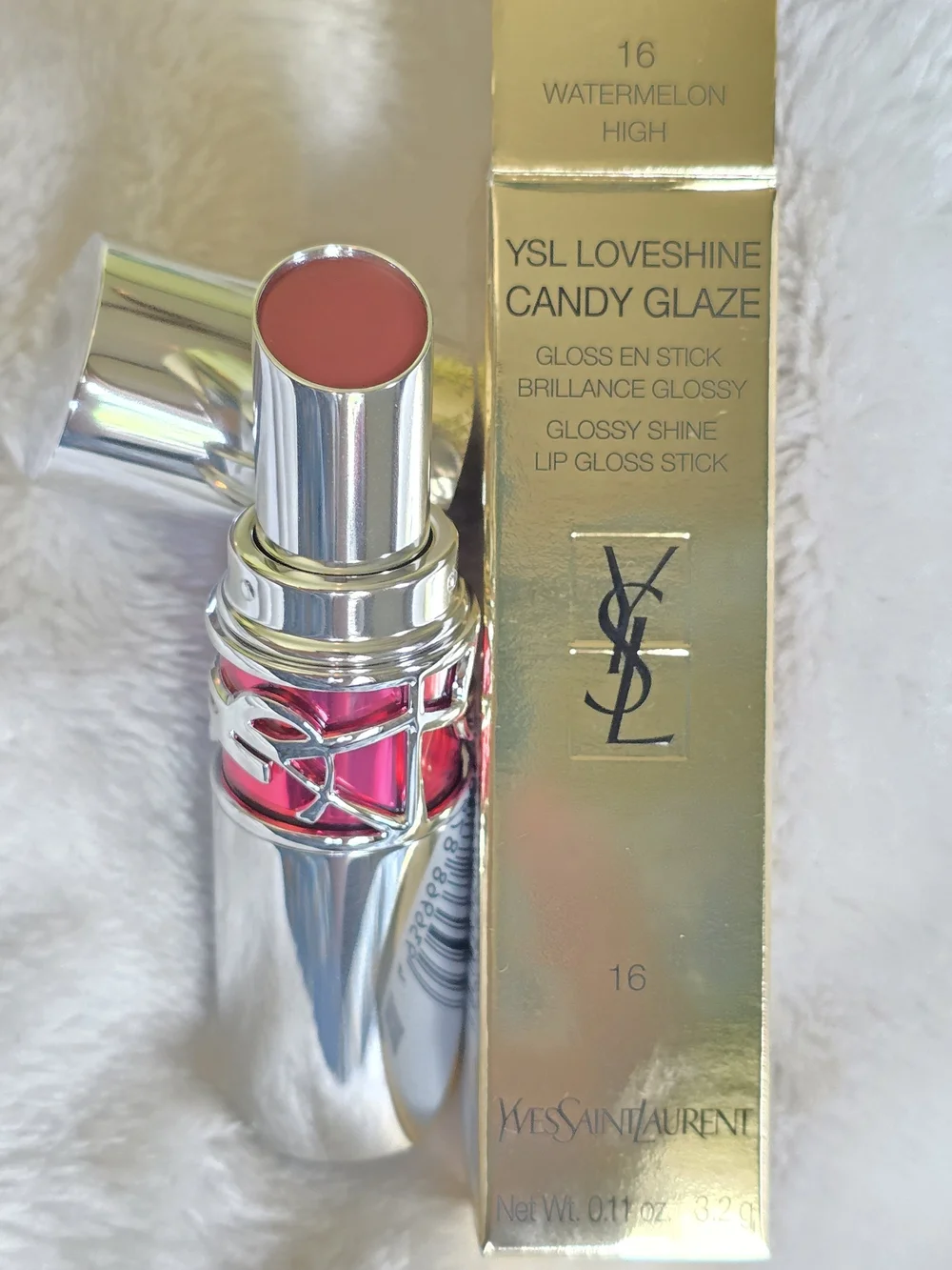 Ysl Loveshine Candy Glaze Lip Gloss Stick 16 Watermelon High PRICE FIRM